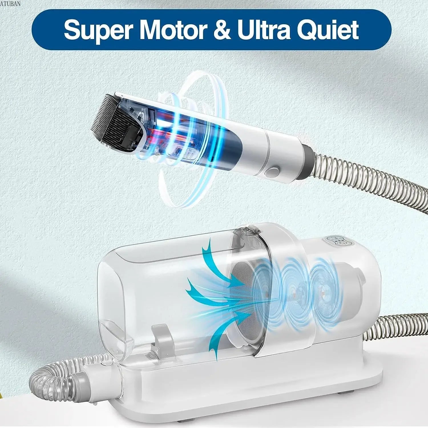 5-in-1 Home Pet Grooming Vacuum kit